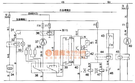 Mitsubishi Pajero light sport utility vehicle defrost air conditioning circuit diagram