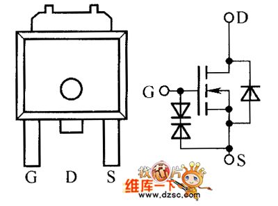AOD434 Internal Circuit