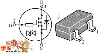 2SK300 Internal Circuit