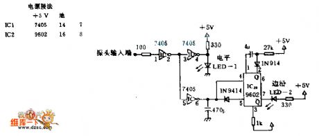 Logic probe circuit