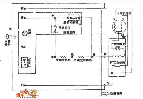 Ji Nuoer brand BCD-215 fridge circuit