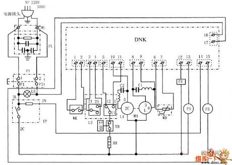 Litleswan XQB50-801 washing machine principle circuit