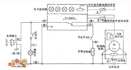 spaceflight BCD-183 fridge circuit diagram