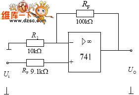 Non-inverting Proportional Circuit Diagram