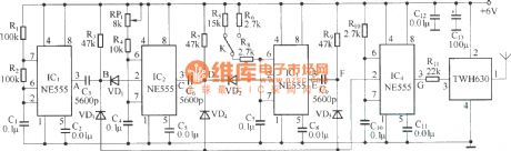 The proportion of time division system remote control circuit diagram