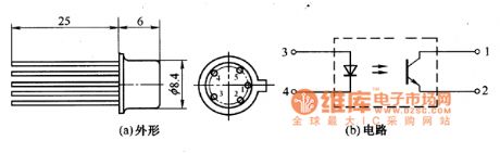 Phototransistor Optical Optocoupler Appearance and Circuit