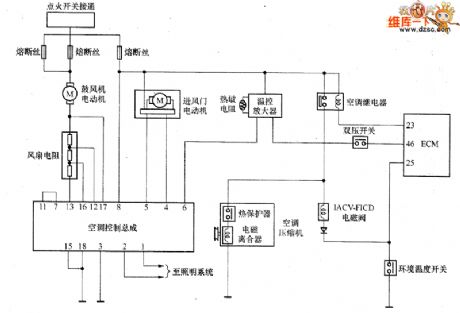 Zhengzhou NISSAN PALDIN car air conditioning system circuit diagram