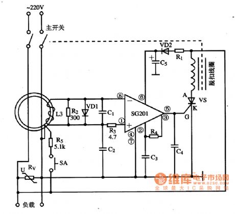 SG201 leakage protection IC diagram