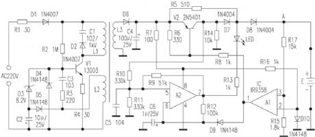 Ericsson telephone battery charger circuit