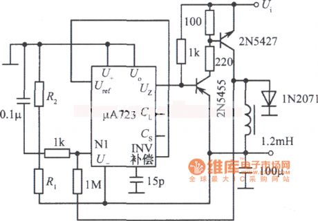 Negative pressure switch regulated power supply circuit diagram