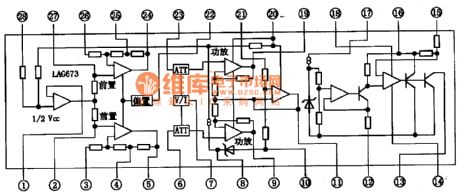 LAC673-single chip stereo paly integrated circuit diagram