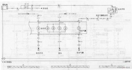 The Cluster and Warning Lamp Circuit of the Dong Feng Yue Da KIA-Qianlima Car