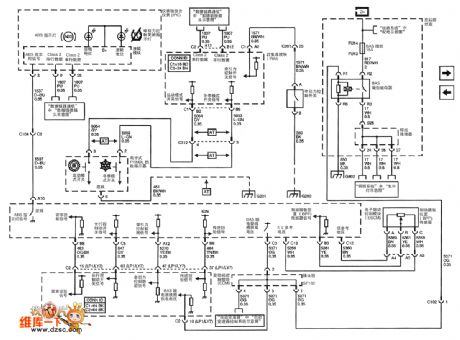 Shanghai GM Cadillac CTS car anti-lock braking system circuit diagram(2)