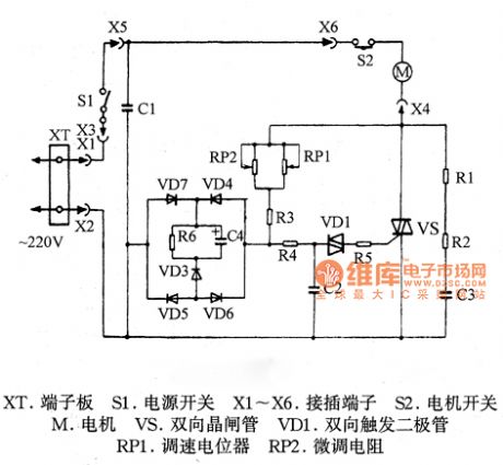 HR65 series of Philips cleaner circuit diagram