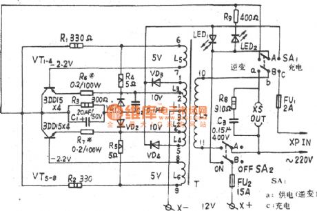 ZJ-100VA emergency improved power supply circuit diagram