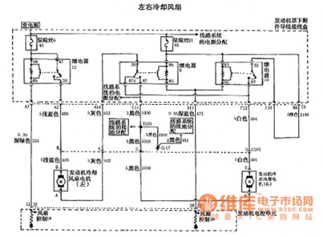 The 2.0L motor circuit diagram 12 of Shanghai GM Regal car