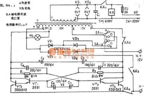 Beijing Everlight 100W emergency power supply circuit diagram