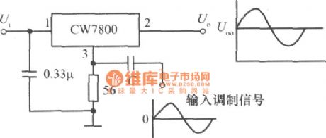 Unit voltage gain power amplitude modulation device circuit diagram