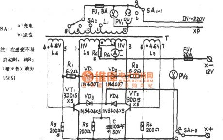 ZJ-200VA emergency power supply circuit diagram