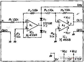 Availability of positive and negative output ideal diode circuit