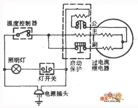 Great Wall brand BCD-160 type fridge circuit
