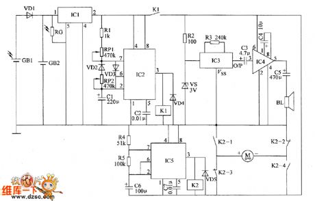 Electronic birds repeller circuit diagram 3