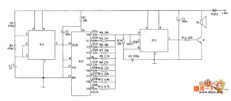 Electronic pests repeller circuit diagram 2