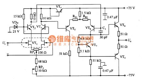 The high voltage input FET power amplifier circuit diagram ...