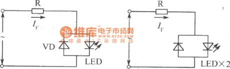 The LED AC drive circuit
