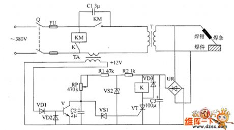 Welder no-load power saver circuit diagarm 10