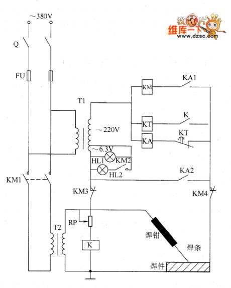 Welder no-load power saver circuit diagarm 7