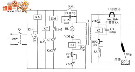 Welder no-load power saver circuit diagarm 8