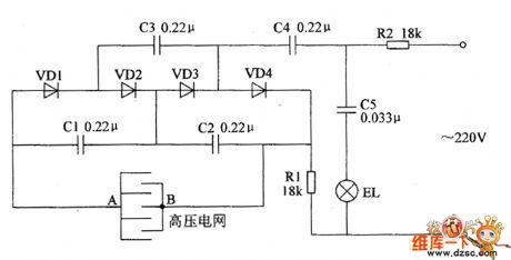 Electronic pests killing lamp circuit diagram 5