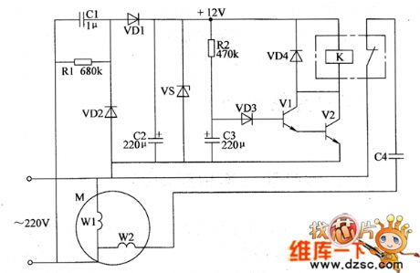 the substitute circuit of electric motor centrifugal switch part 1