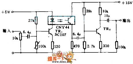 CNY44 analog isolation circuit