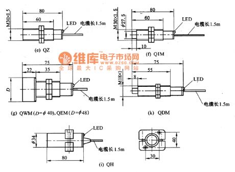 The outline circuit of the pillar electric approaching sensor (2)