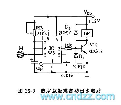 555 thermos touch automatic drain circuit