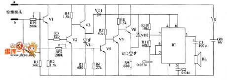 the circuit of soil humidity monitor part 1