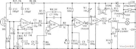 Water towers water level controller circuit