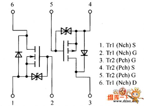 QS6M4 internal circuit