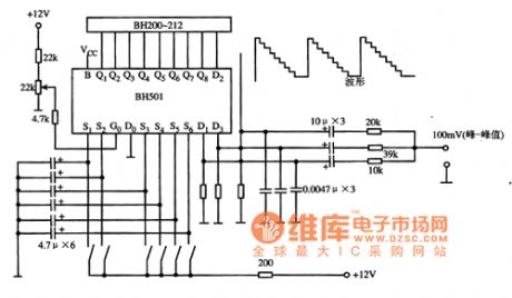 BH501 piano envelope door integrated circuit