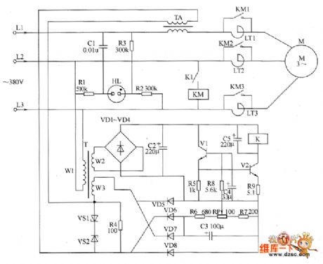 Motor underloading energy saver circuit diagram 1