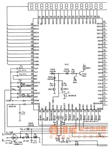F117 Integrated Circuit Typical Application Circuit (1)