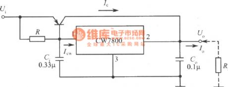 The large current output integrated stabilized power supply circuit composed of CW7800 (1)