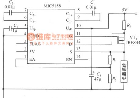 The constant current source circuit composed of MIC5158