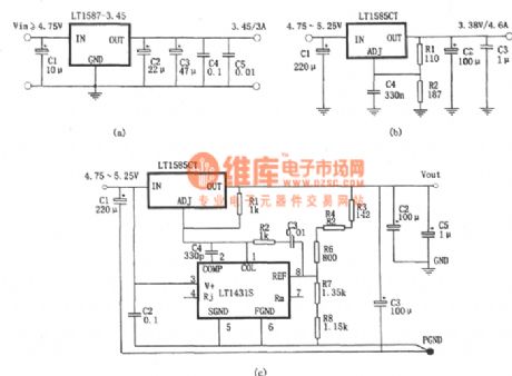 The voltage stable power supply used in microprocessor drive