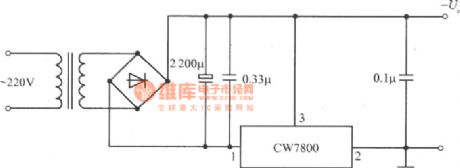 The high input voltage integrated stable power supply circuit composed of CW7800 (1)