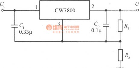 The booster circuit of the CW7800 integrated voltage stabilizer (1)