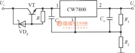 The high input-output integrated stable power supply circuit of CW7800 (2)