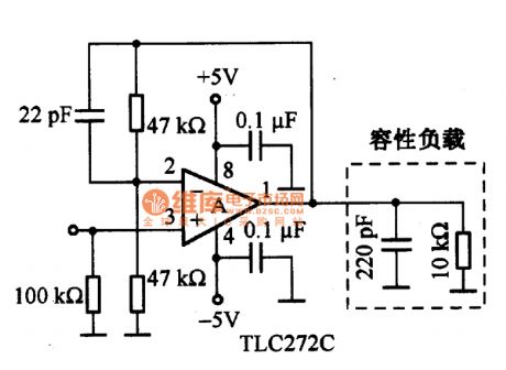 CMOS Operational amplifier inphase amplifier circuit diagram